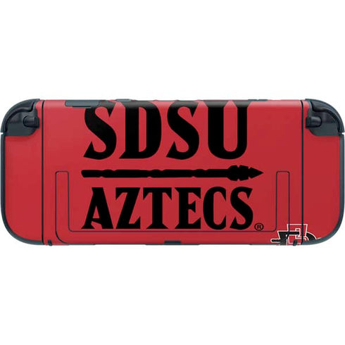 San Diego State University Aztecs Red Nintendo Switch 2 (2025) with Joy-Con Skin
